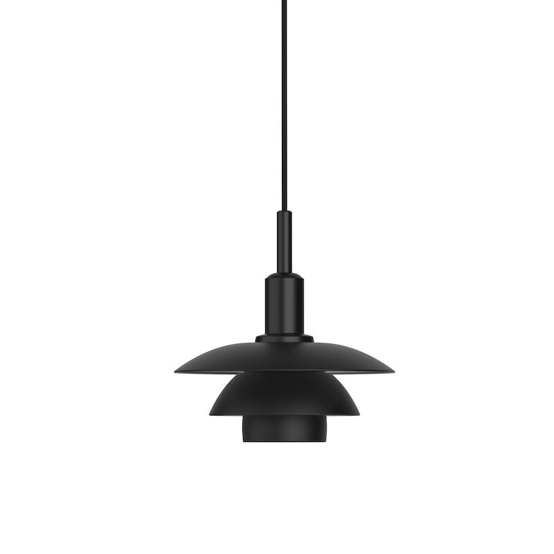 PH 3/3 taklampa svart metall