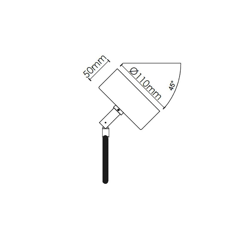 RUBN - Takkopp Angled vit