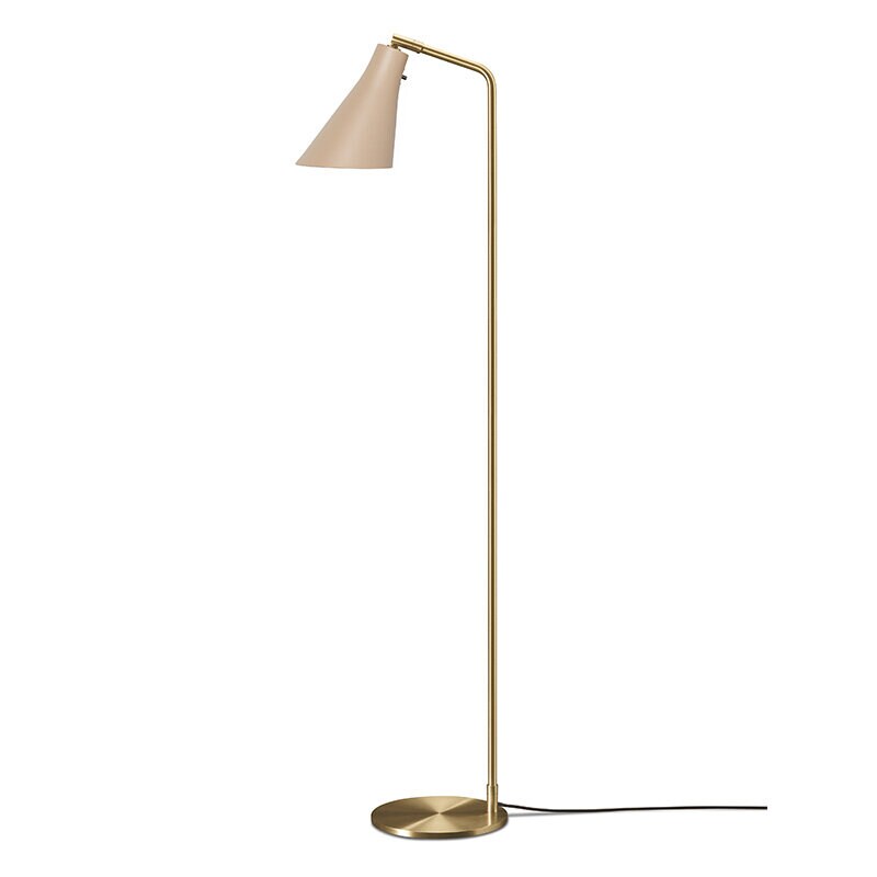 Miller golvlampa Ljus Sand/mässing