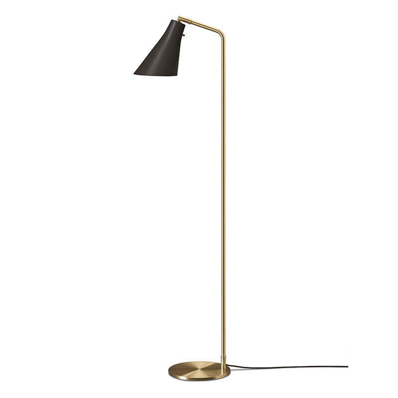 Miller golvlampa Svart/mässing