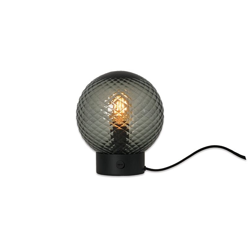 Rubn - Waldorf bordslampa Ø200 rökfärgat glas fasetterad