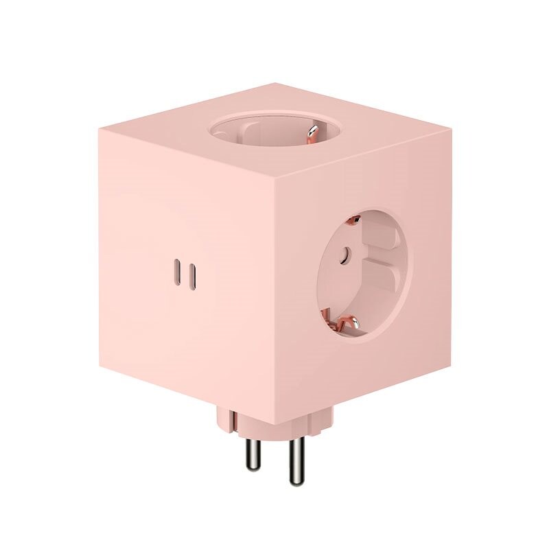 Avolt - Square 2 grenuttag 30W Dual USB-C New Pink
