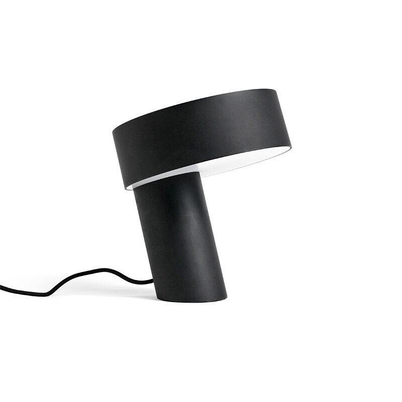 Slant bordslampa svart