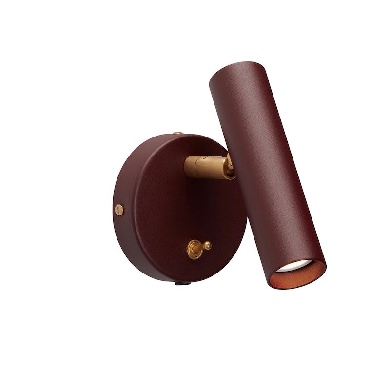 Belid - Slender vägglampa mörkröd