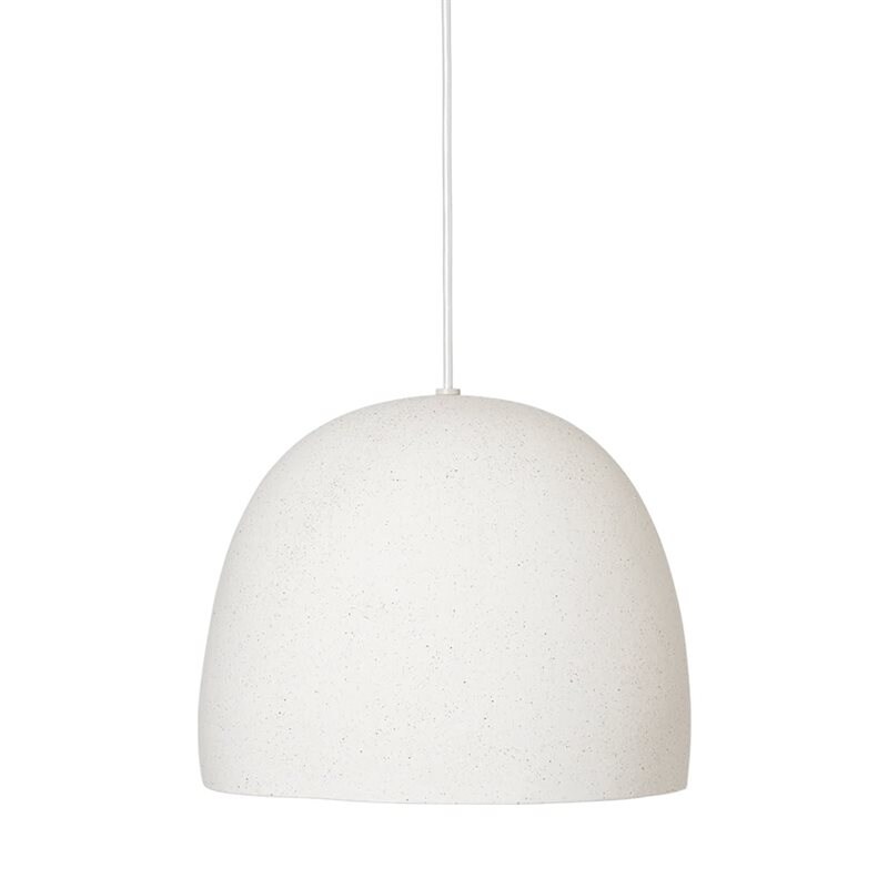 Speckle large taklampa benvit