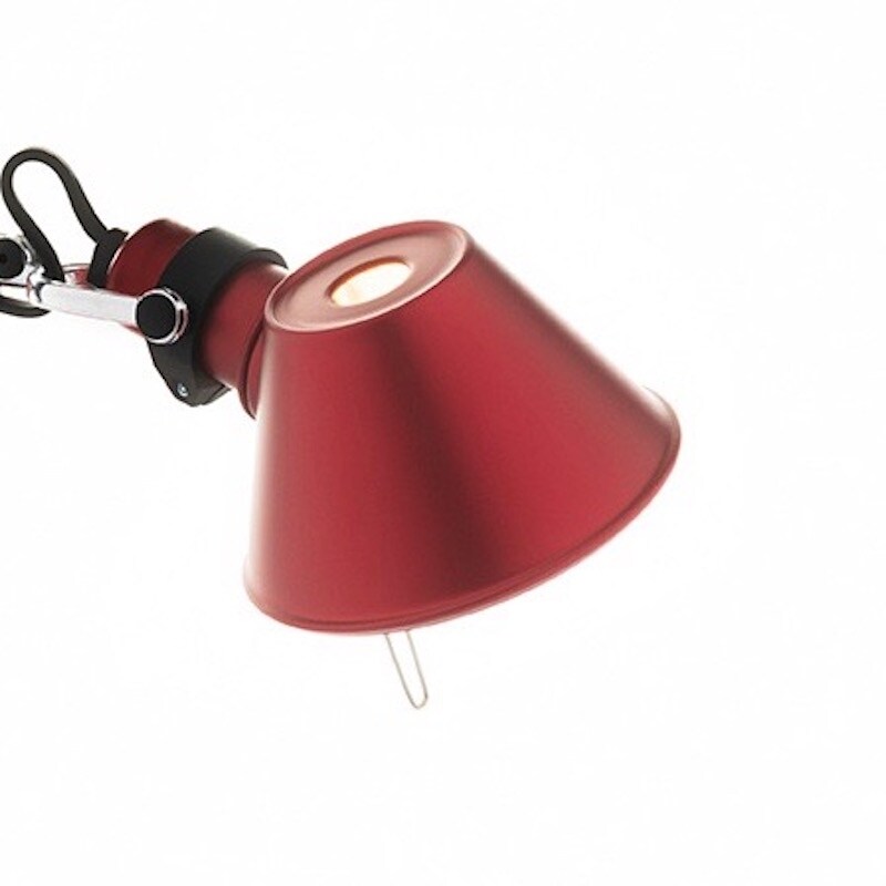 Artemide - Tolomeo micro Pinza klämlampa röd