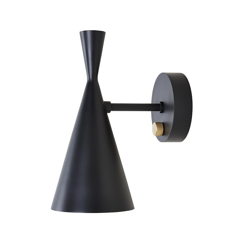 Beat vägglampa svart