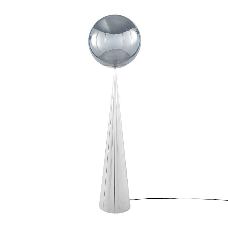 Globe Fat golvlampa silver/silver