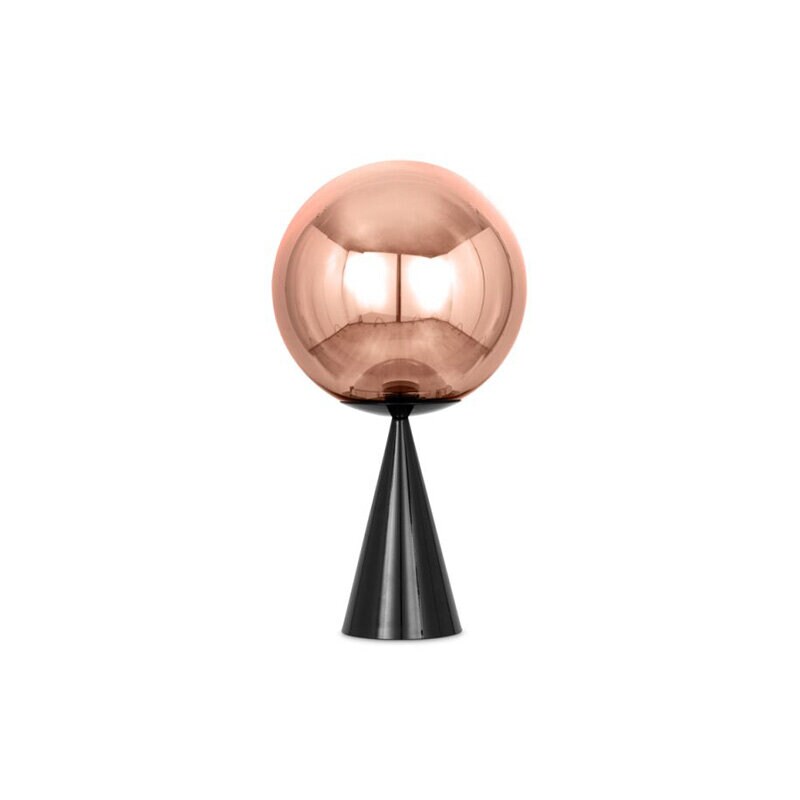 Globe Fat bordslampa koppar/svart