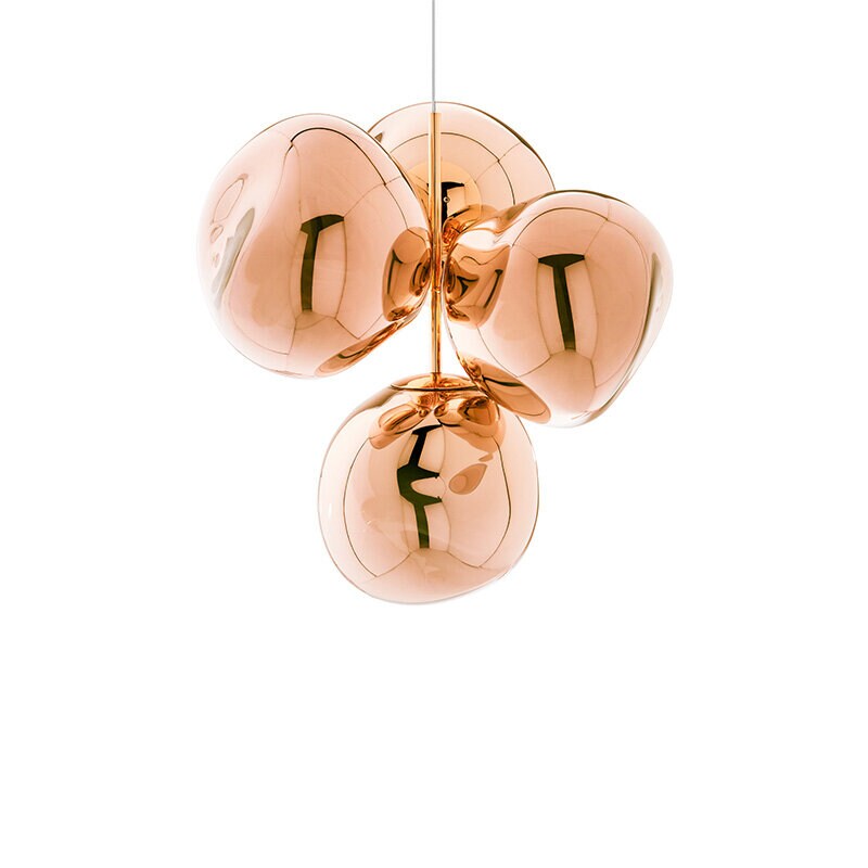 Melt Chandelier mini taklampa koppar
