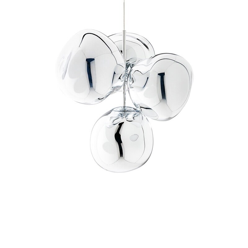Melt Chandelier mini taklampa silver