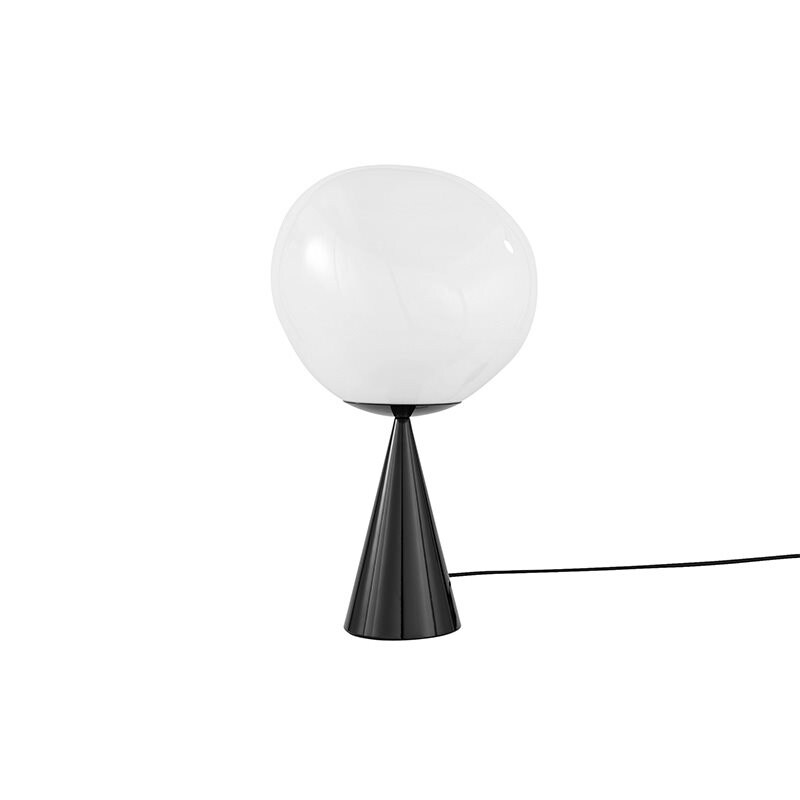 Tom Dixon - Melt Cone Fat bordslampa opal/svart