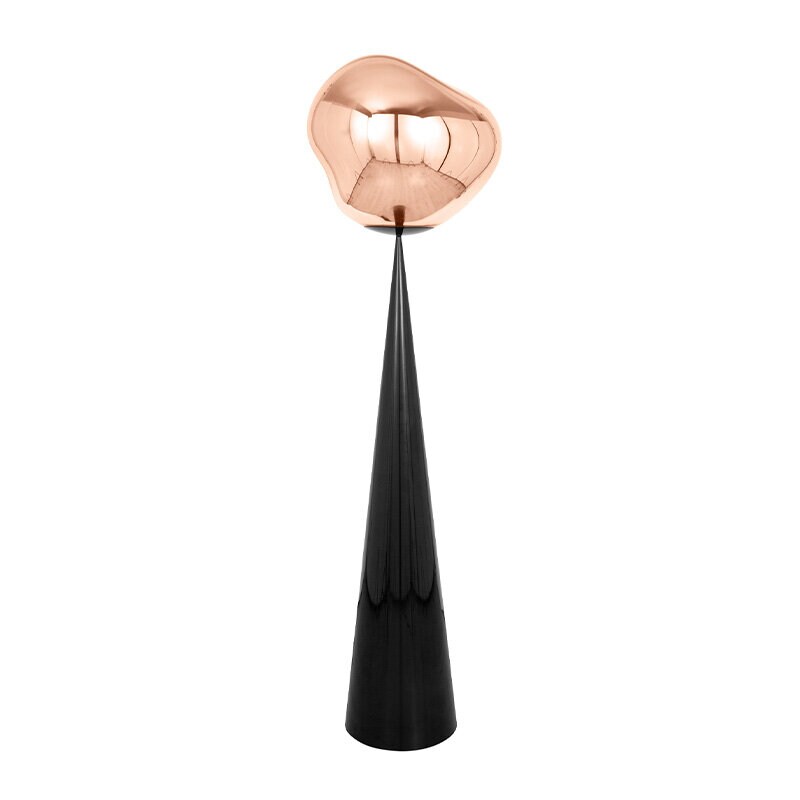 Melt Cone Fat golvlampa koppar