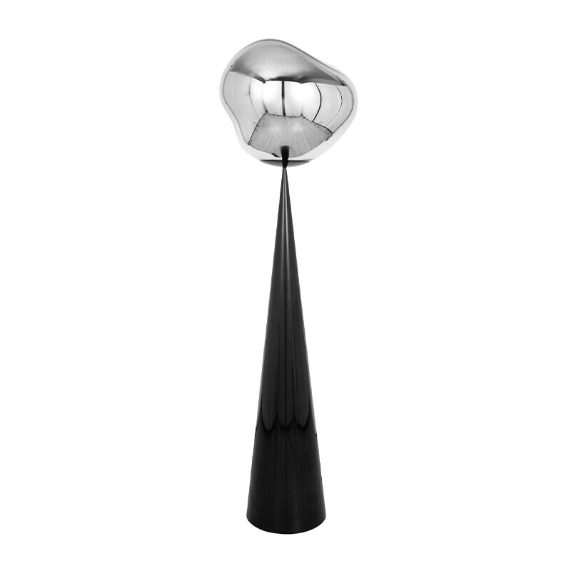 Melt Cone Fat golvlampa silver
