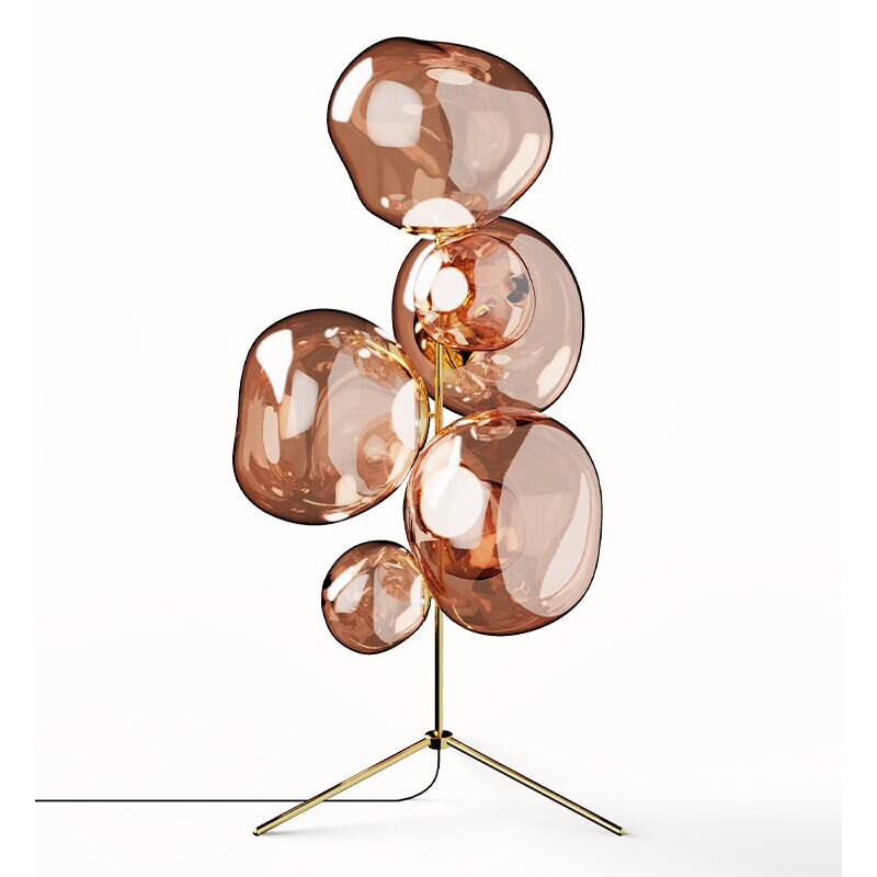 Melt Chandelier golvlampa koppar