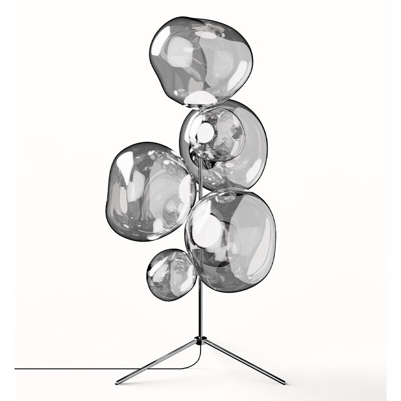 Melt Chandelier golvlampa silver