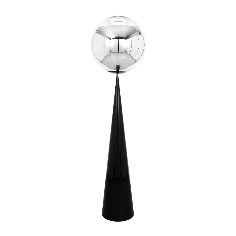 Mirror Ball fat golvlampa silver