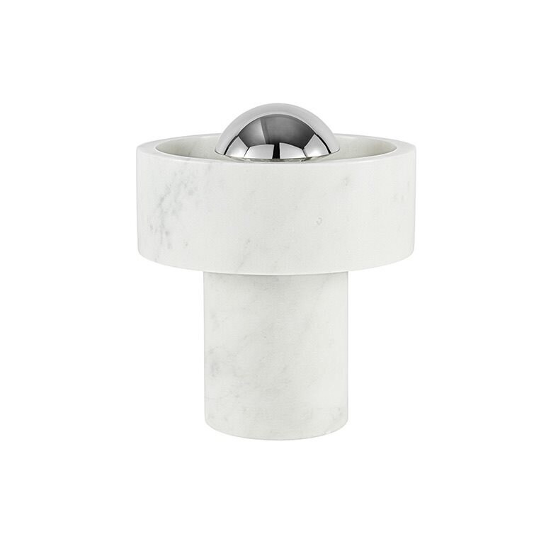 Tom Dixon - Stone portabel bordslampa silver