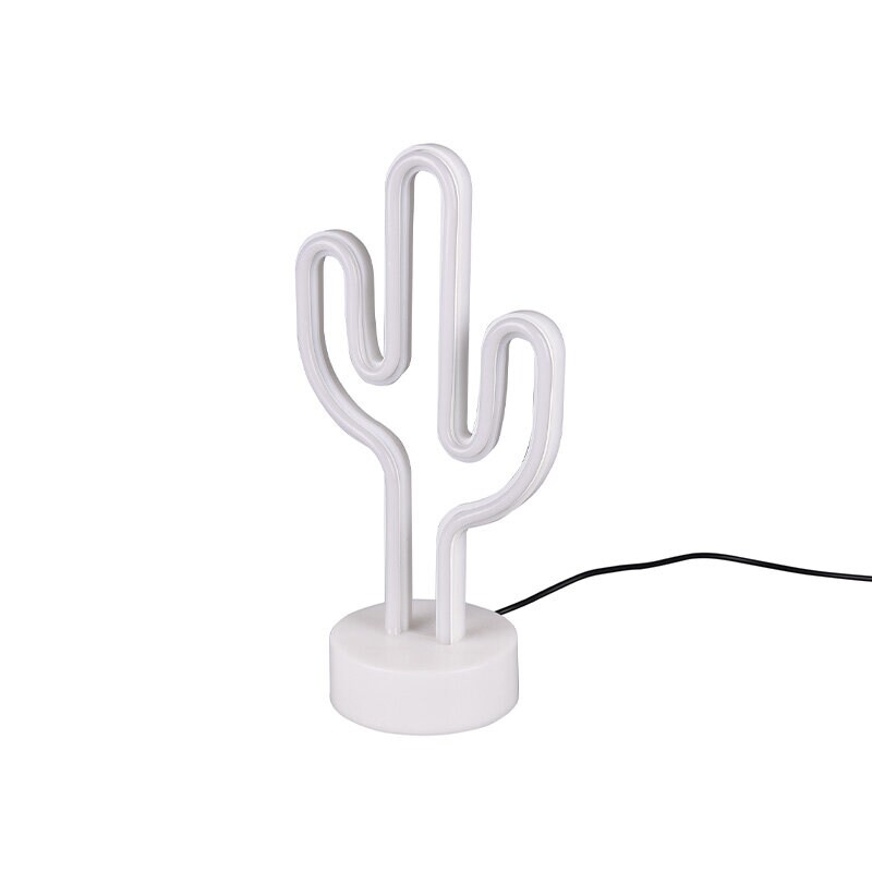 Cactus bordslampa vit/grön