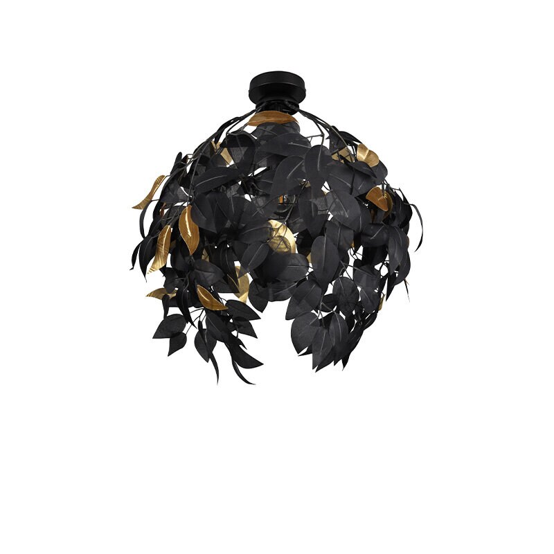 Trio Lighting - Leavy Ø38 plafond matt svart