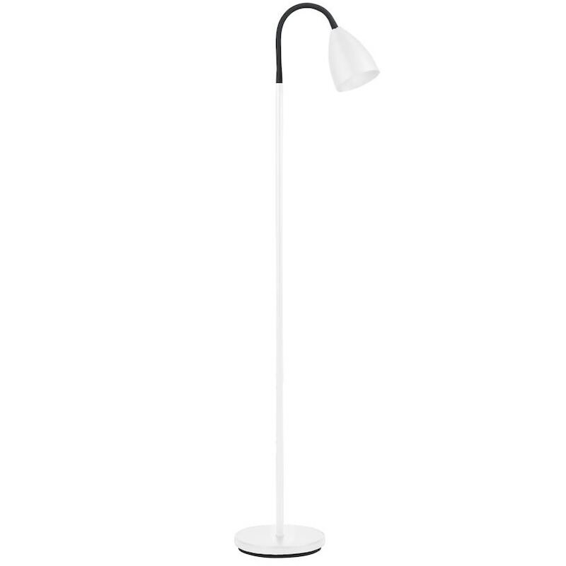 Trotsig golvlampa mattvit