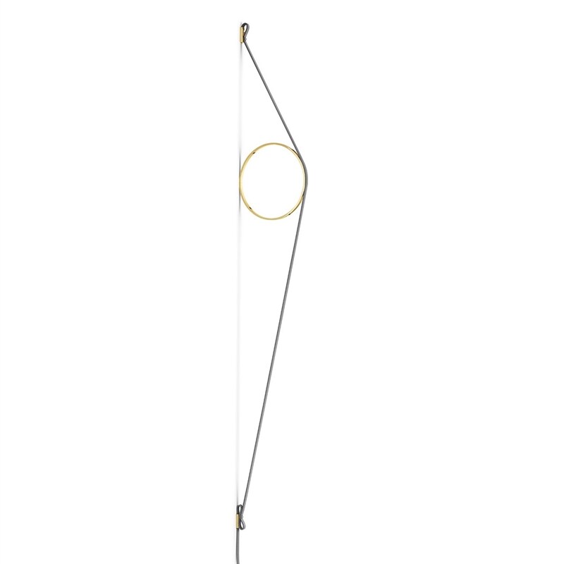 FLOS - Wirering vägglampa grå/guld