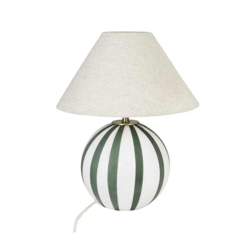 Alba bordslampa grön/vit, beige