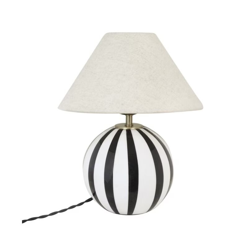 Alba lampfot svart/vit, beige