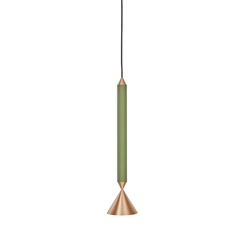 Apollo 39 taklampa forest/brass