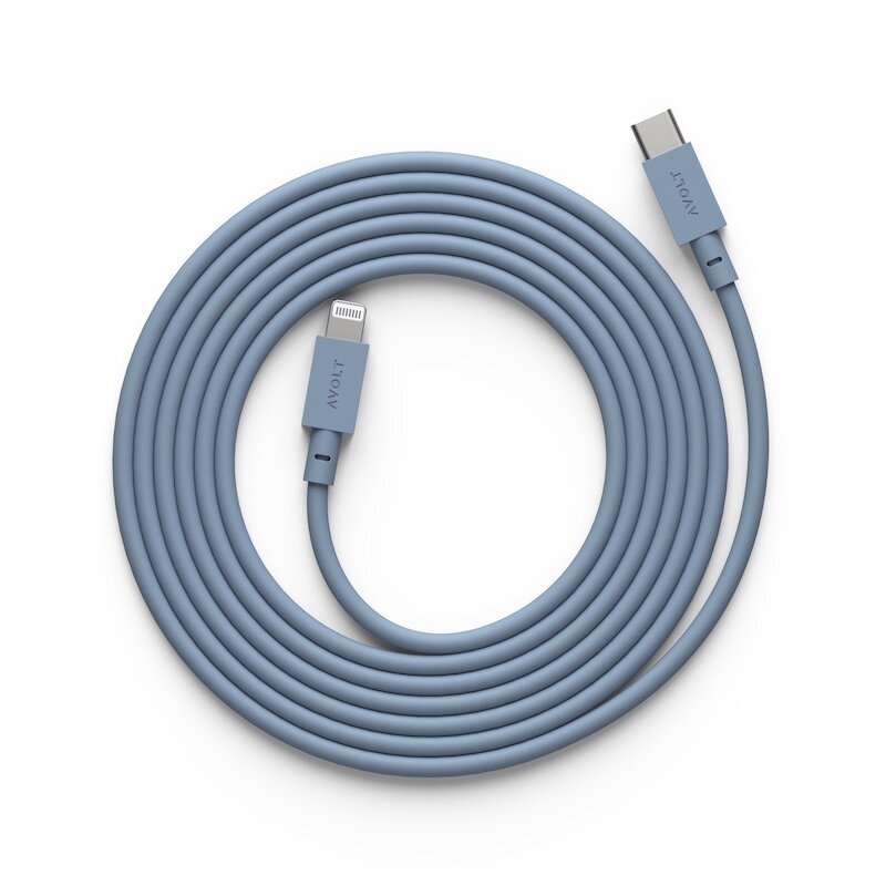 Avolt - Cabel 1 USB-C to lightning 2m shark blue