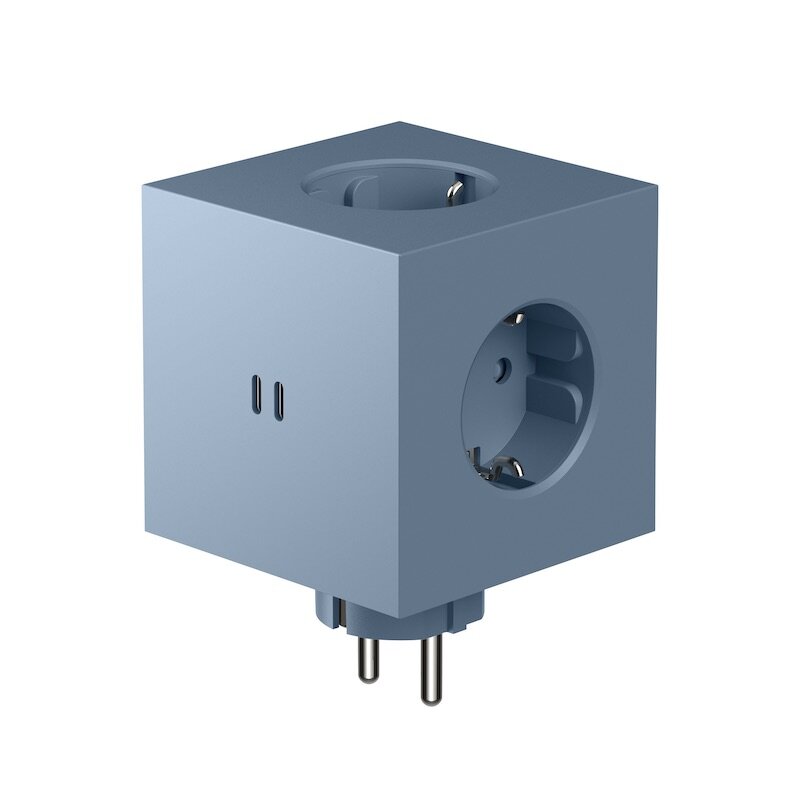 Avolt - Square 2 grenuttag 30W Dual USB-C Shark Blue