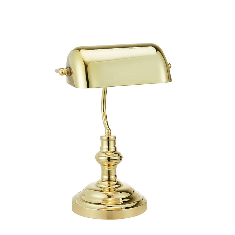 Markslöjd - Bankers 42 cm bordslampa mässing