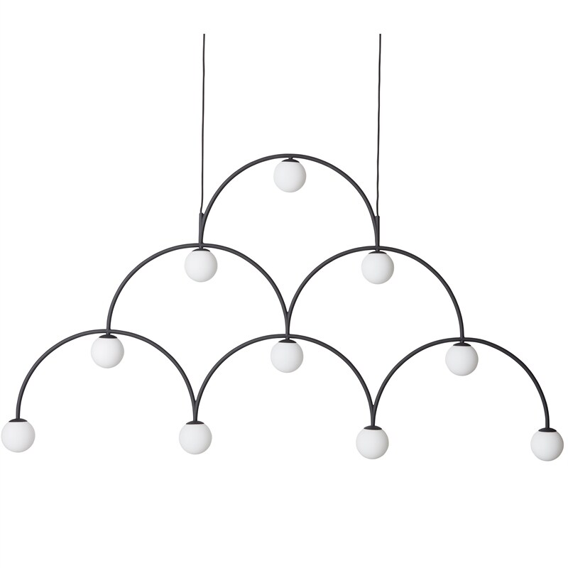 Bounce 169 Pendant lamp Black, opal