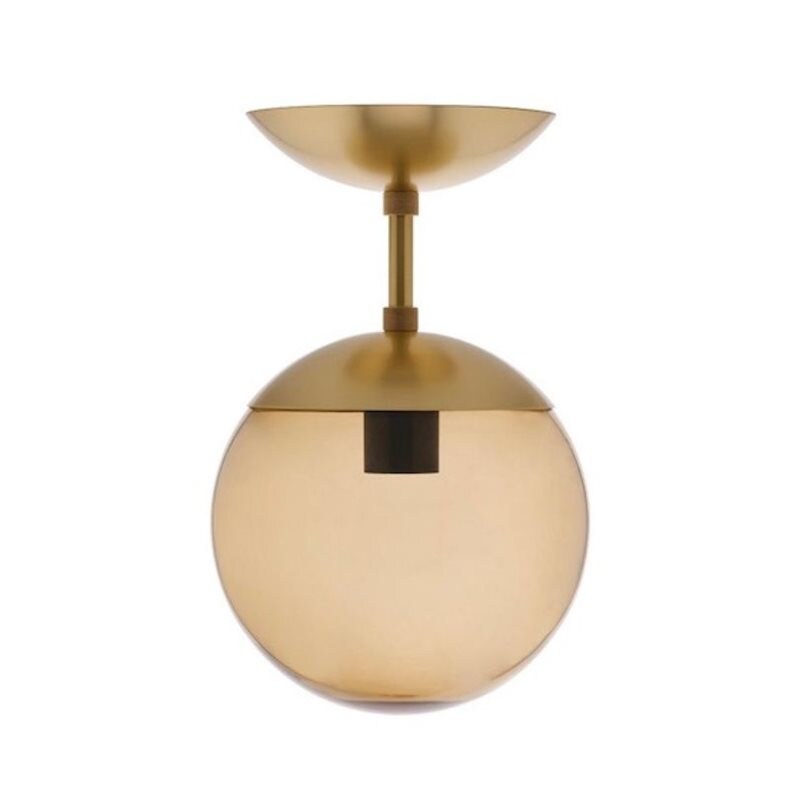 Lord tak/vägglampa Ø300 mässing/brun