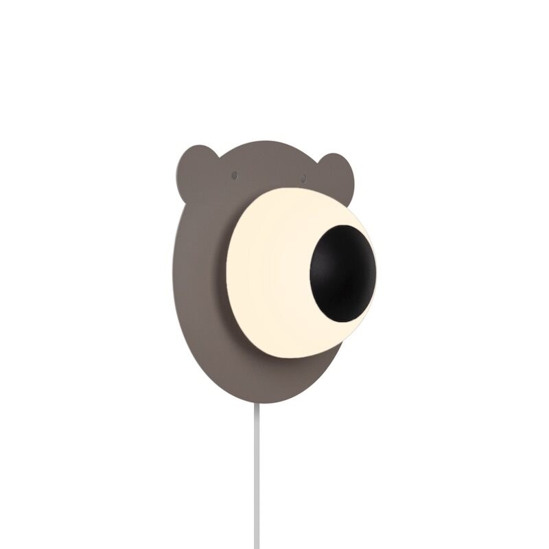 bruna Bear vägglampa brun