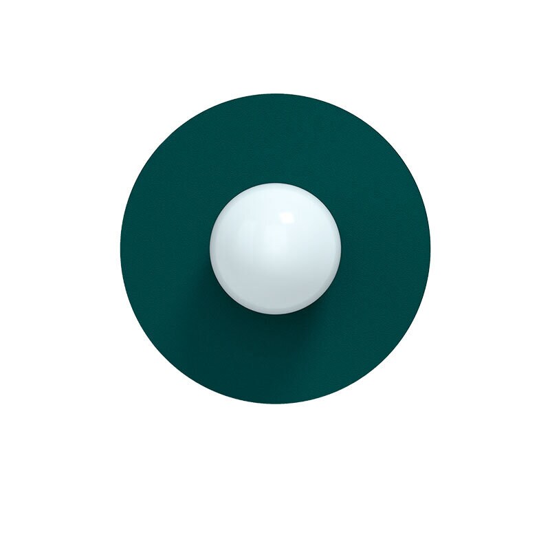 Candy big circle 360 S vägglampa Peacock Green