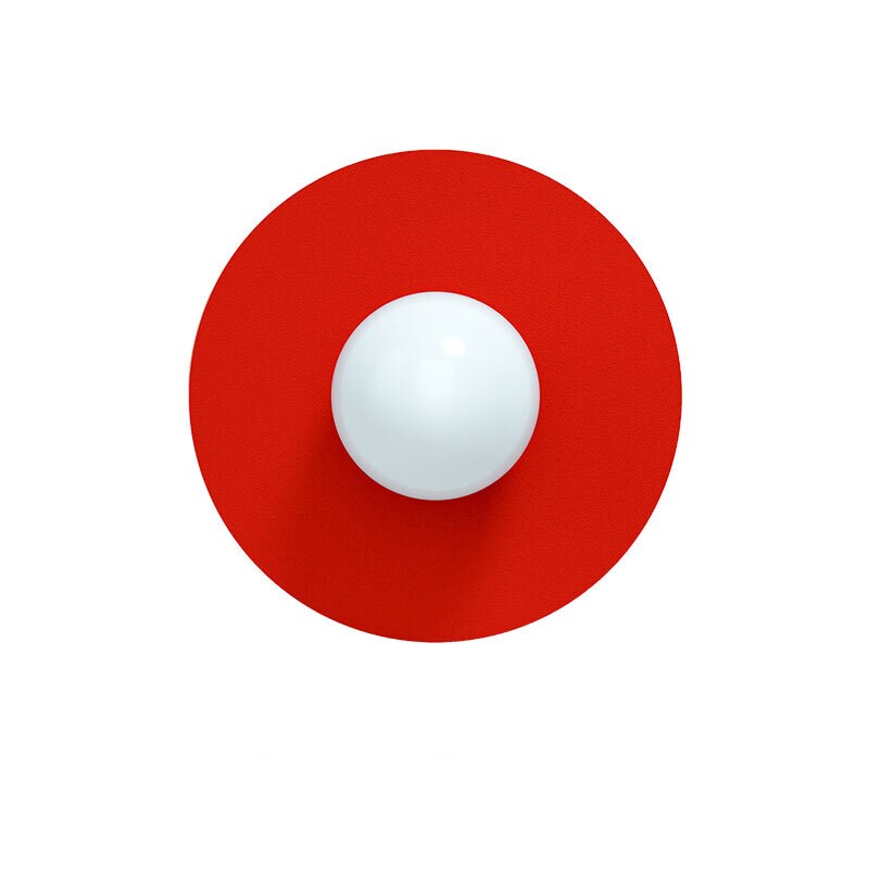 Candy big circle 360 S vägglampa Strawberry Red