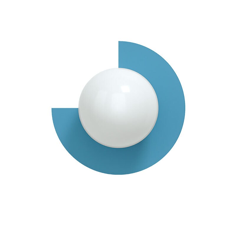 Candy big circle 270 L vägglampa Scandi Blue