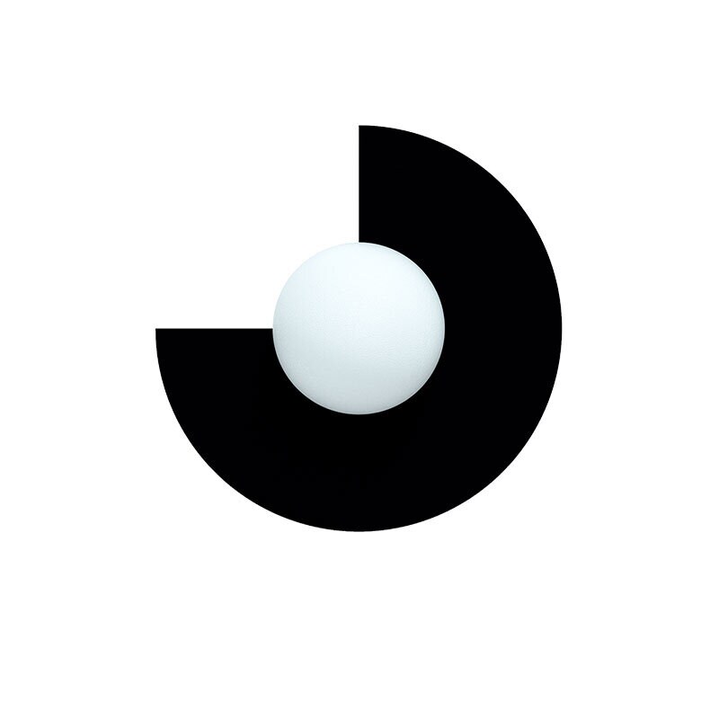 Swedish Ninja - Candy big circle 270 S vägglampa Ninja Black