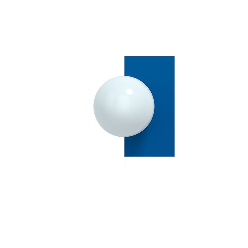 Swedish Ninja - Candy little rectangle S vägglampa Electric Blue