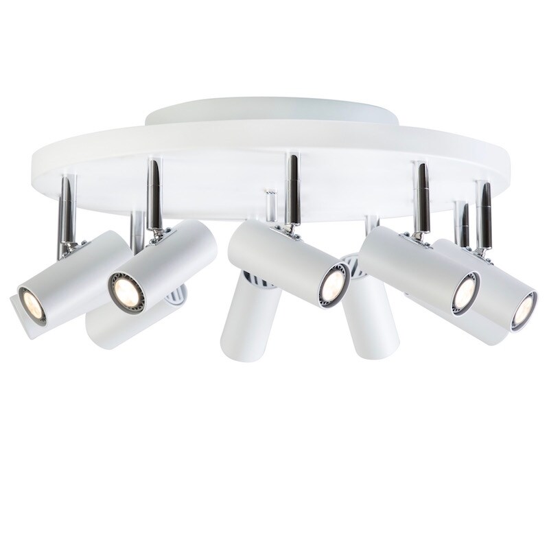 Belid - Cato 10 spotlight rund mattvit/krom