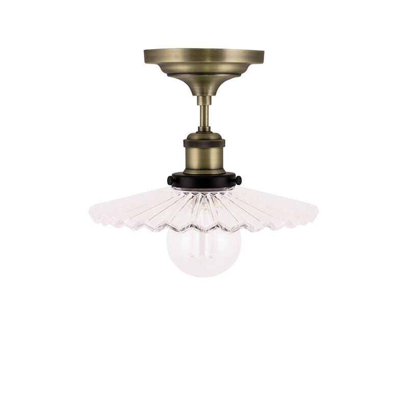 Globen Lighting - Cobbler 25 plafond klar/antikmässing