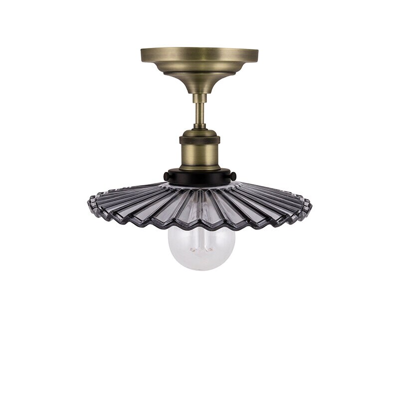 Globen Lighting - Cobbler 25 plafond rök/antikmässing