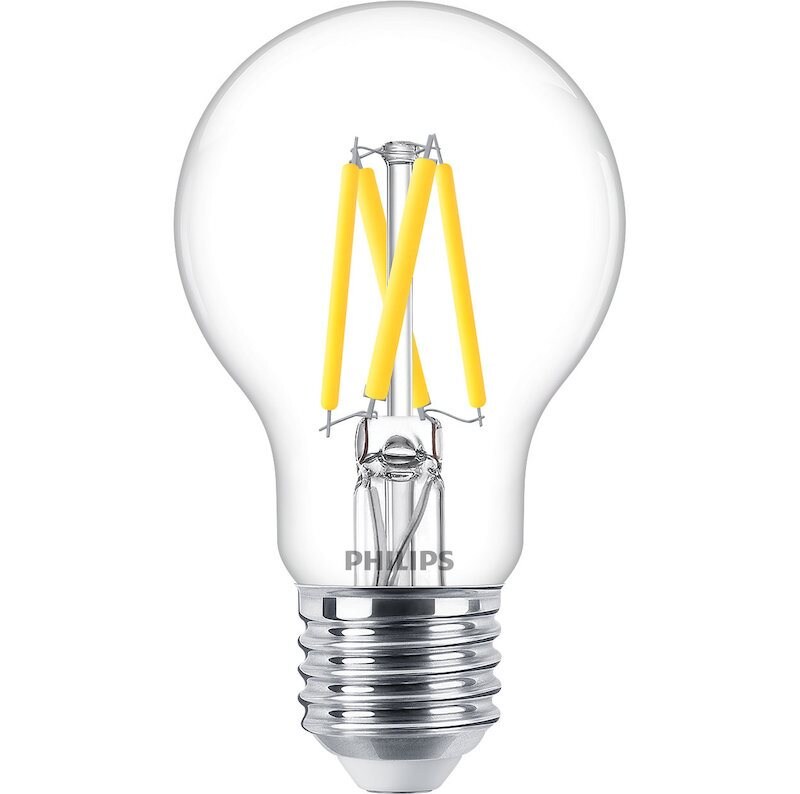 Philips - E27 Normal klar 3.4W (=40W) 470lm Warm Glow