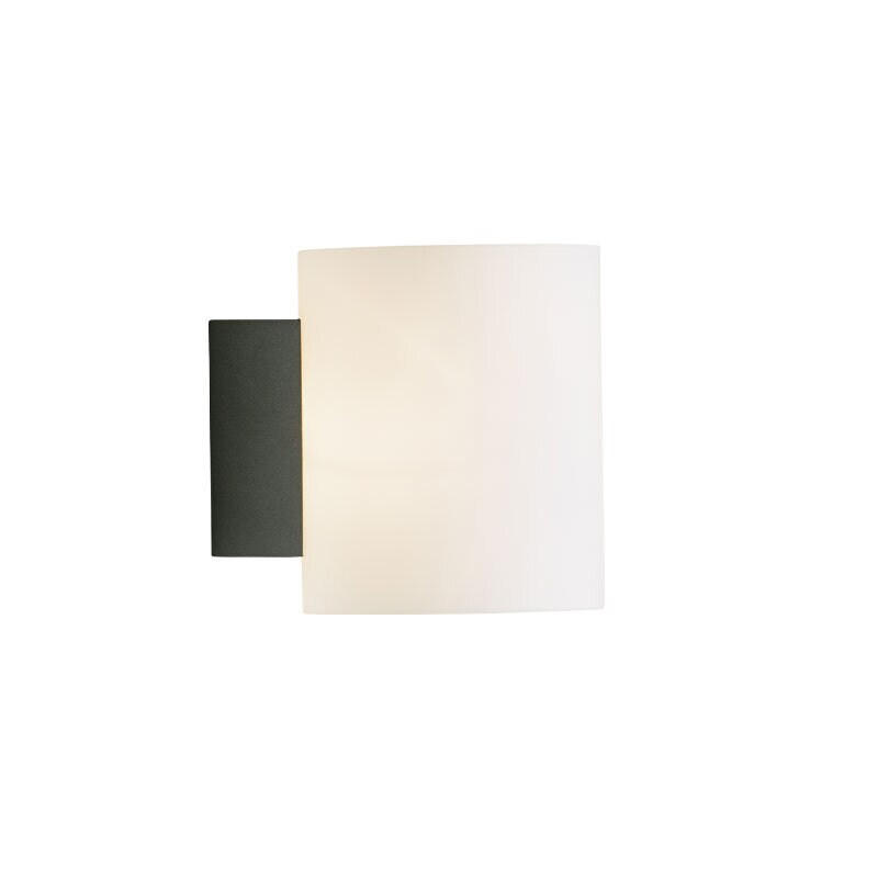 Herstal - Evoke S vägglampa IP44 antracit/opal glas