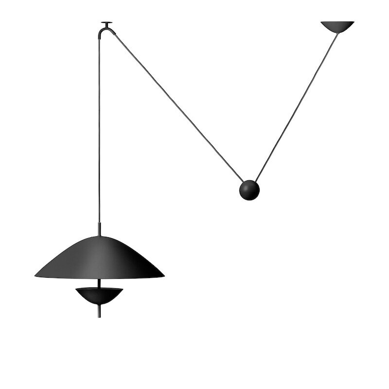 Lod taklampa blackened iron