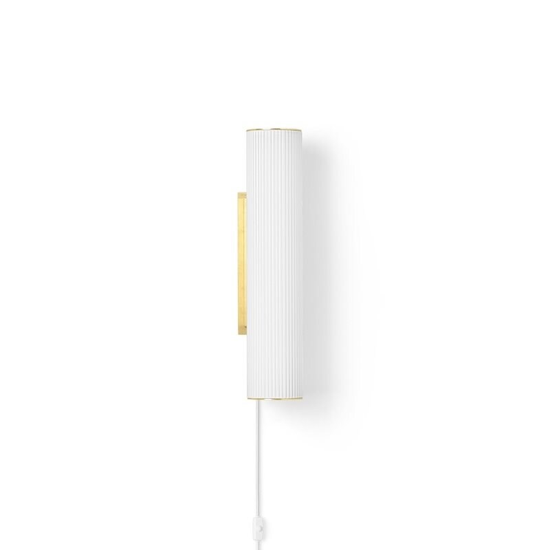 Vuelta II 40 vägglampa vit/mässing