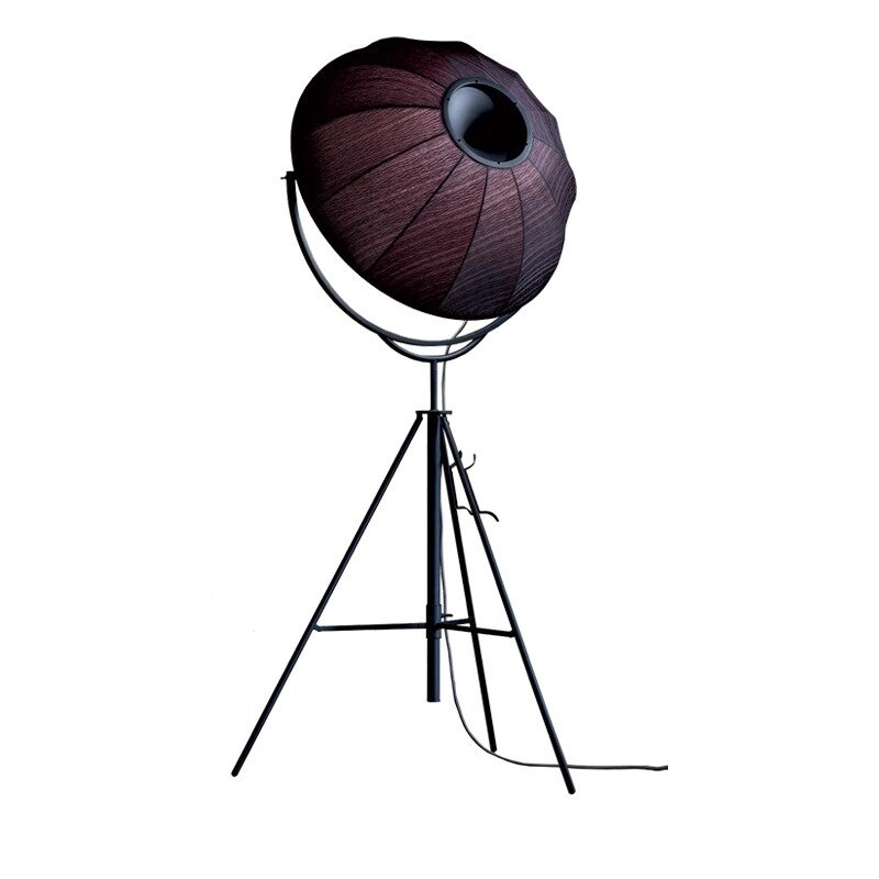 Pallucco - Fortuny petite golvlampa guld rubelli/svart