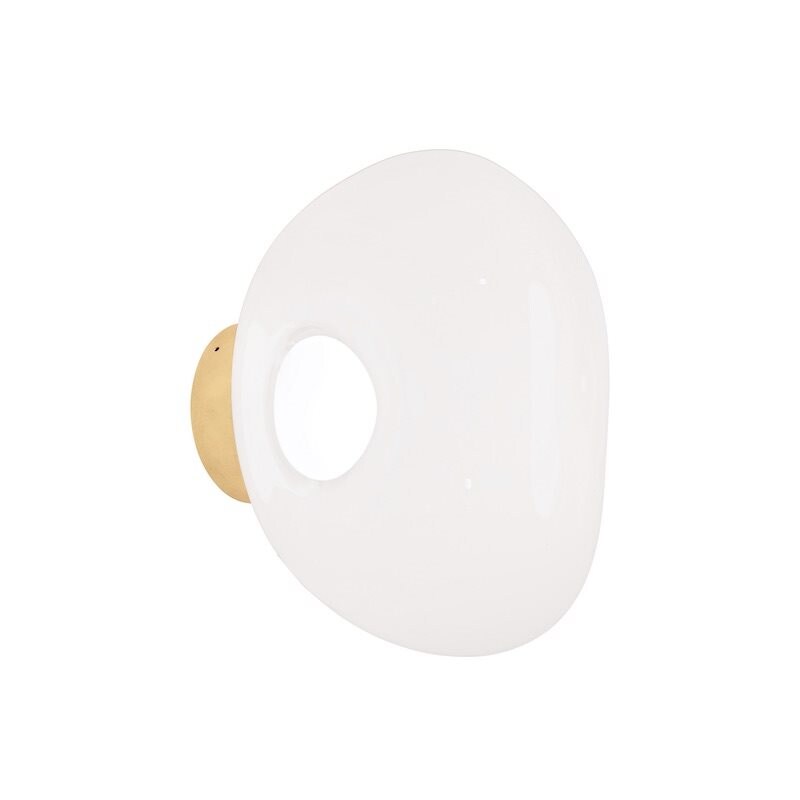 Tom Dixon - Melt Surface mini plafond/vägglampa opal/guld