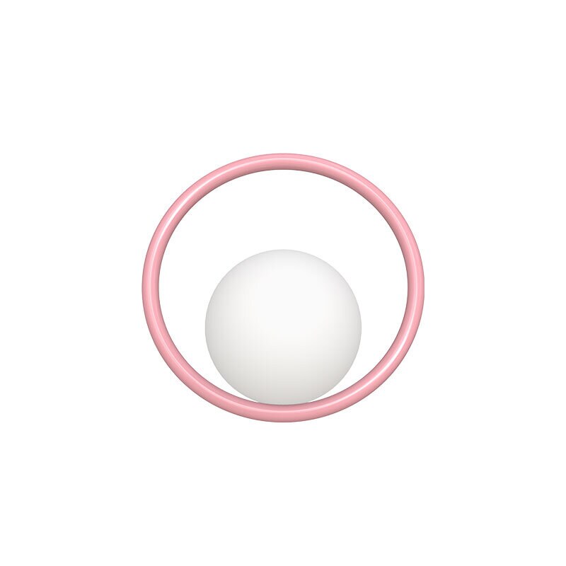 Hula Hoop vägglampa med sladd Bubblegum Pink